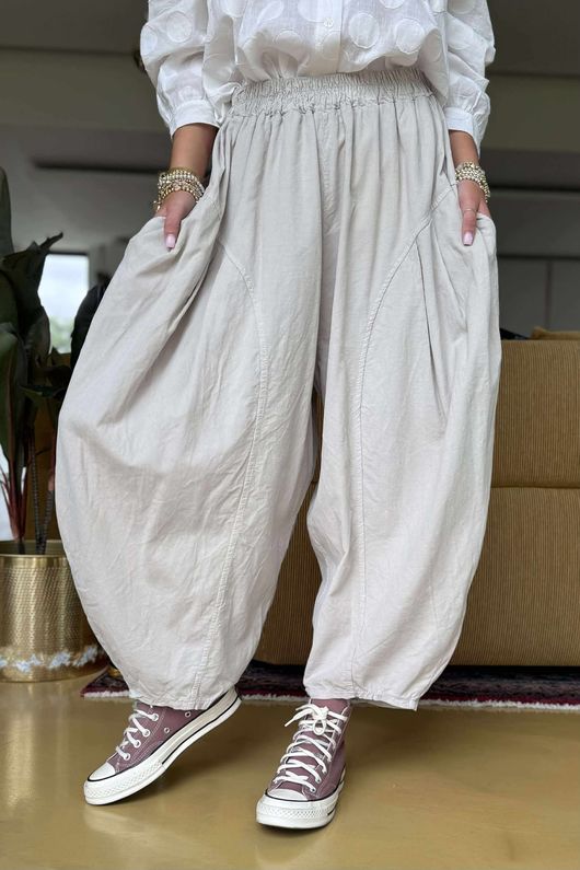 Made in Italy Cooper Needlecord Sia Pant Stone